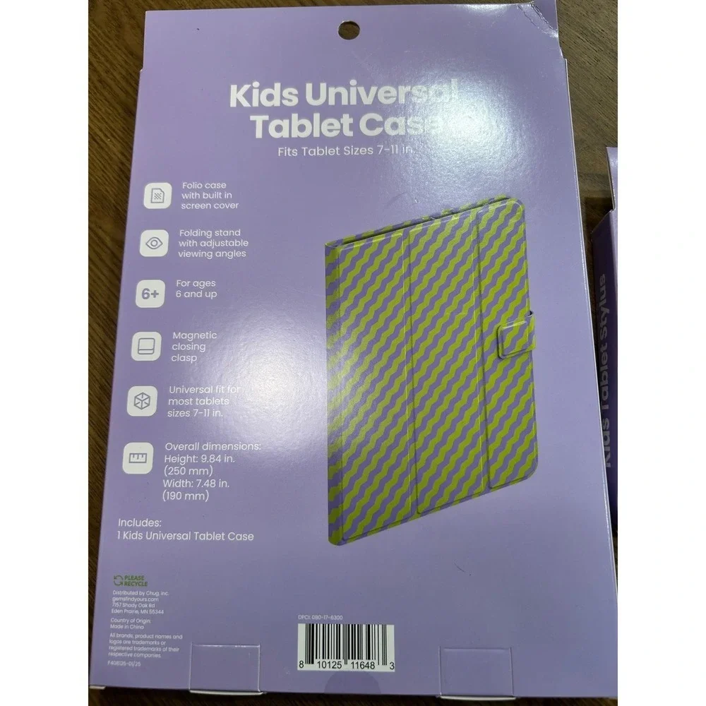 Kids Universal Tablet Case and Stylus Set - Fits 7-11 inch Tablets‎